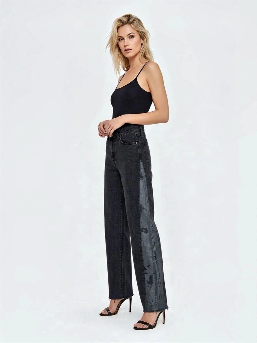 Denim Forum REWORKED into barrel - The Marlio High Rise Loose 30L Wide Leg Jean